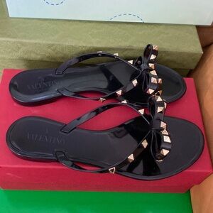 Valentino Bow Jelly Slippers (Size 40)